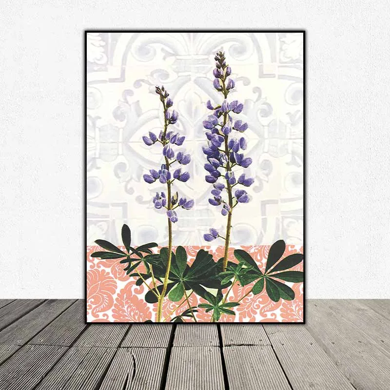 Tranh hoa bướm và chim theo phong dán giấy