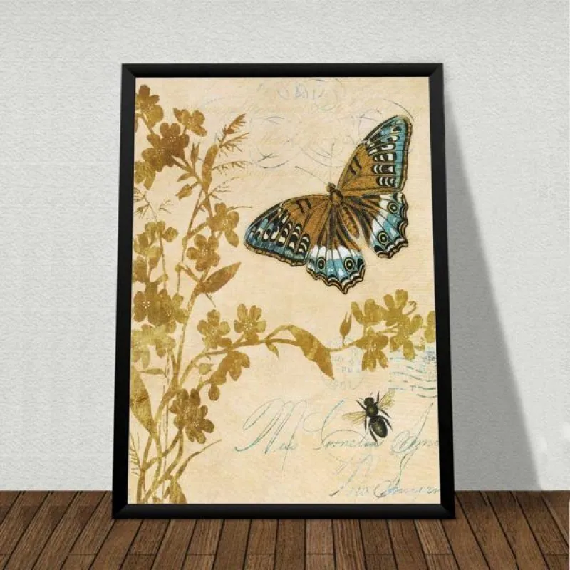 Tranh bướm theo phong cách Retro