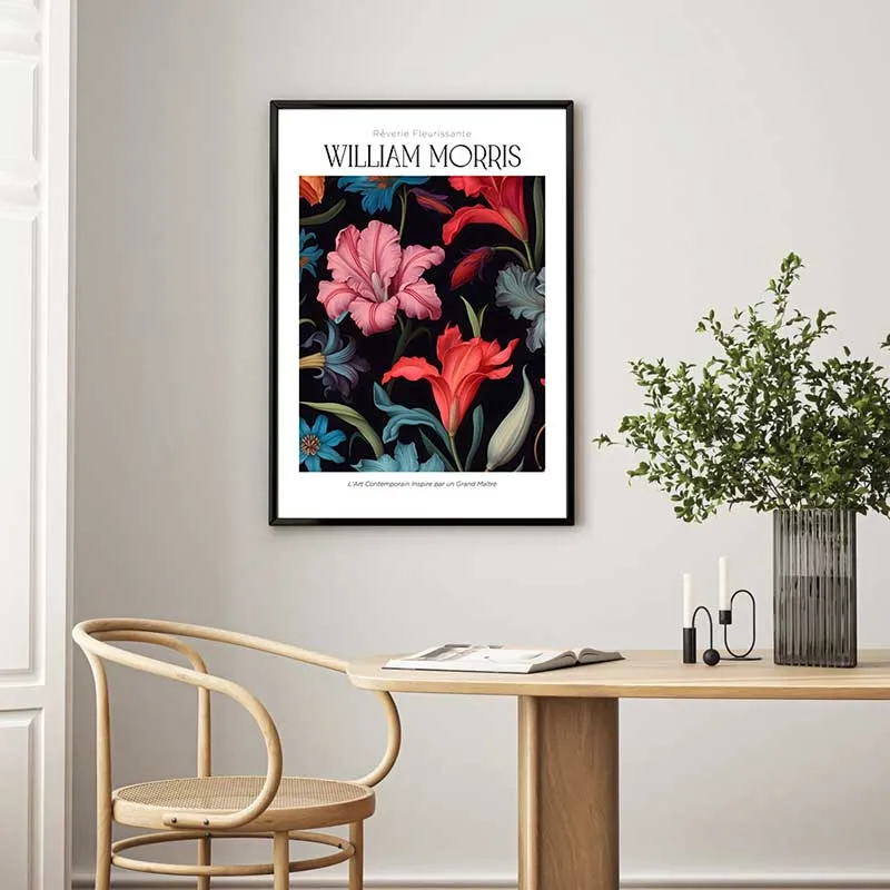 Tranh poster theo phong cách William Morris