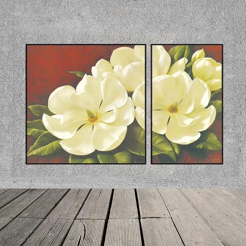 Tranh hoa trà, hoa Mộc Lan của họa sĩ Igor Levashov