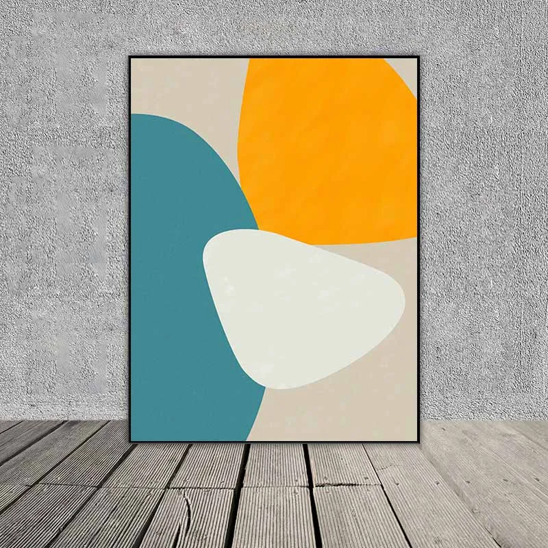 Tranh cô gái trừu tượng và hoa tiểu cúc trắng