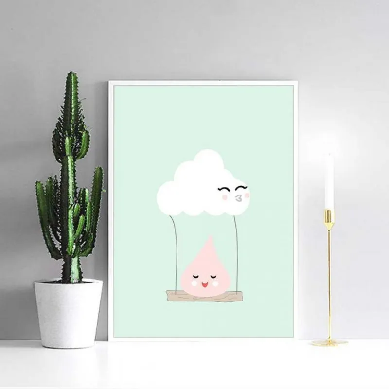 Tranh canvas động vật dễ thương