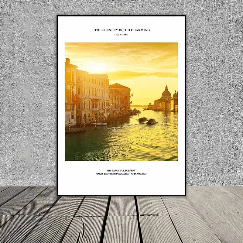 Tranh phong cảnh kênh đào Venezia, Thành phố Thượng Hải và Thành phố Praha