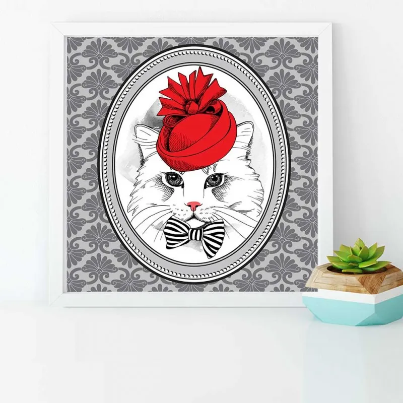 Tranh thời trang nón mũ của thú cưng