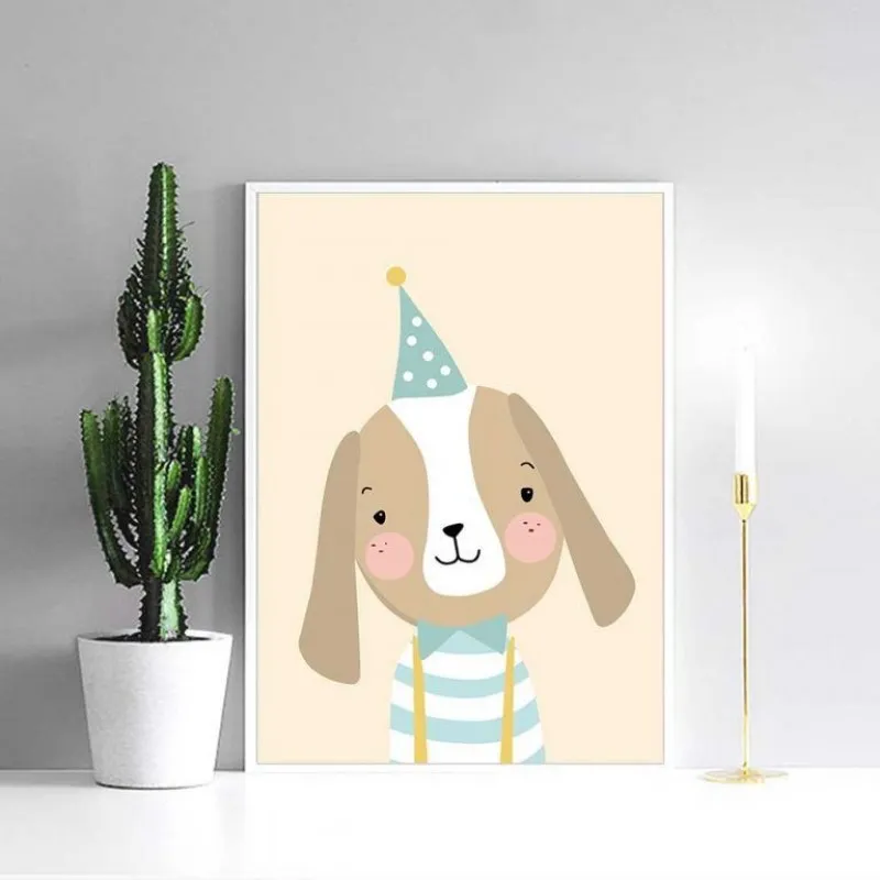 Tranh canvas động vật dễ thương