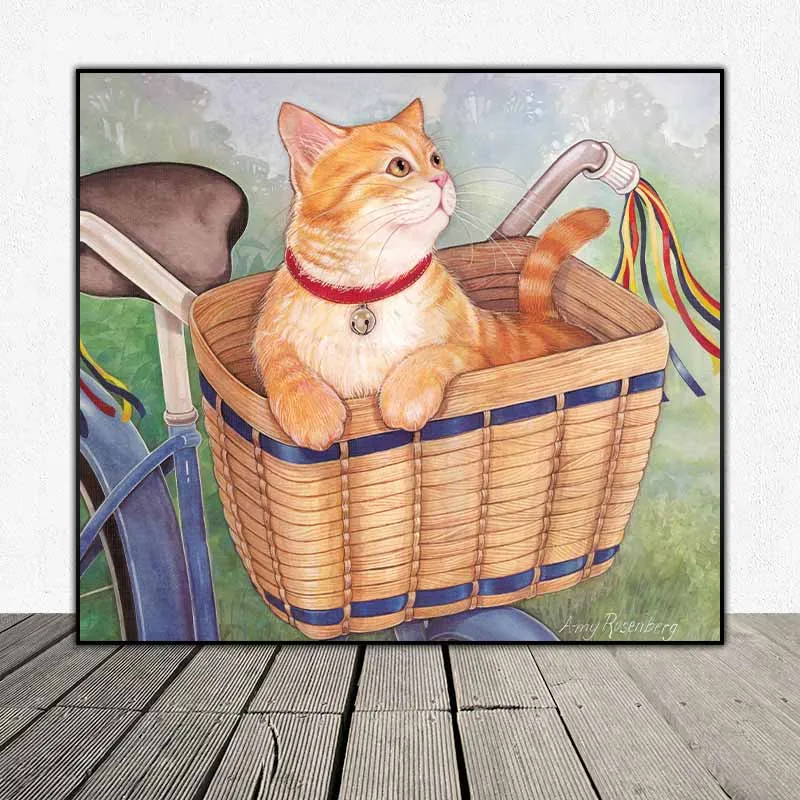 Bộ tranh mèo treo phòng bé của họa sĩ Amy Rosenberg