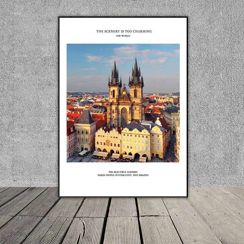 Tranh phong cảnh Thành phố Venice, Quảng trường Old Town Square, cung điện Vorontsov