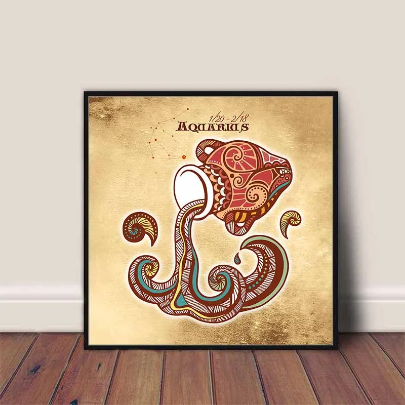 Tranh 12 cung Hoàng Đạo khổ vuông