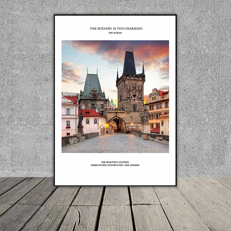 Tranh phong cảnh kênh đào Venezia, Thành phố Thượng Hải và Thành phố Praha