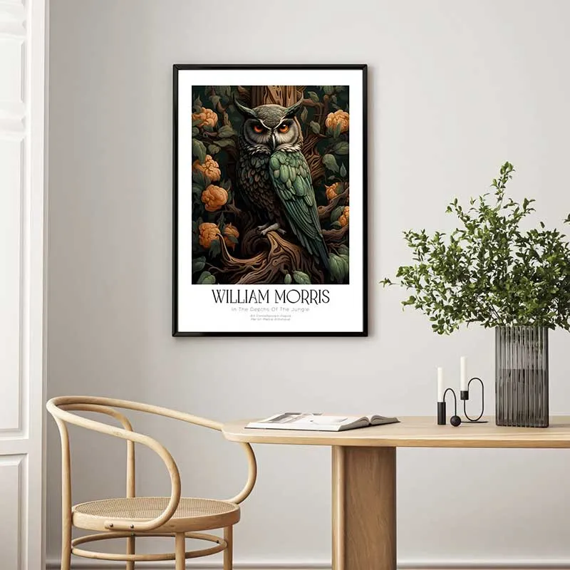 Tranh poster theo phong cách William Morris