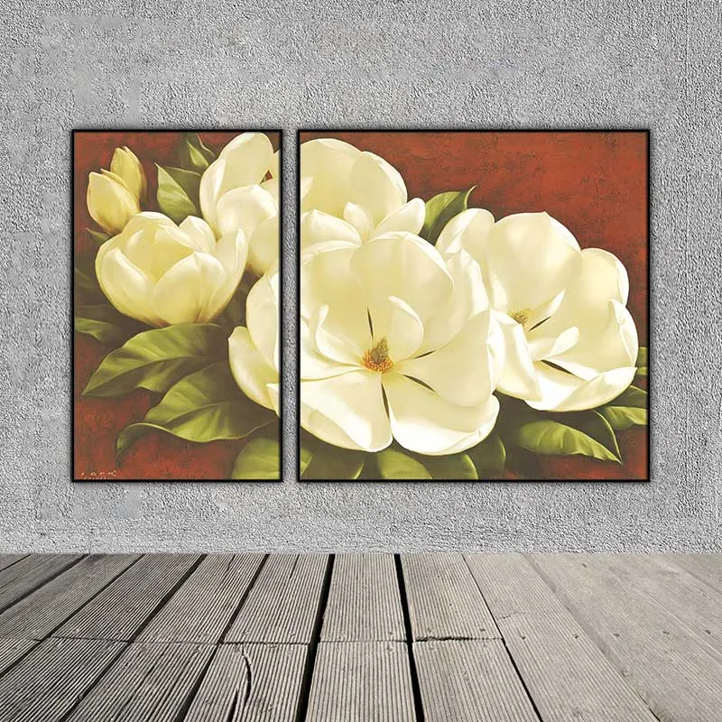 Tranh hoa trà, hoa Mộc Lan của họa sĩ Igor Levashov