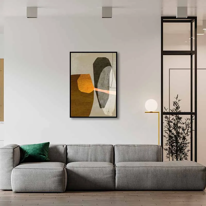 Tranh Trừu Tượng Ấm Áp Đầy Cá Tính Với Gam Màu Nổi Bật