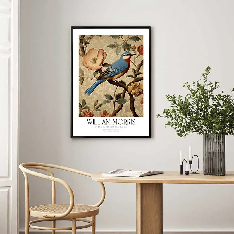 Tranh poster theo phong cách William Morris