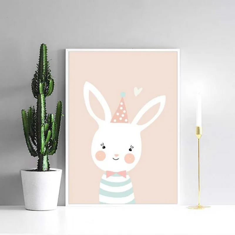 Tranh canvas động vật dễ thương