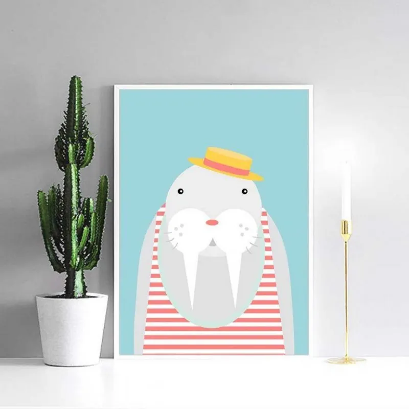 Tranh canvas động vật dễ thương