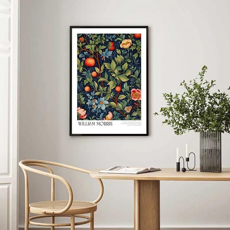 Tranh poster theo phong cách William Morris