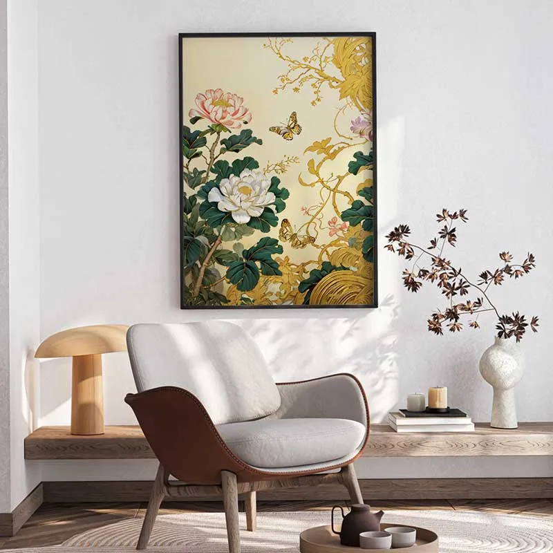 Tranh Canvas Hoa Mẫu Đơn: Điểm Nhấn Tinh Tế Cho Không Gian Sống