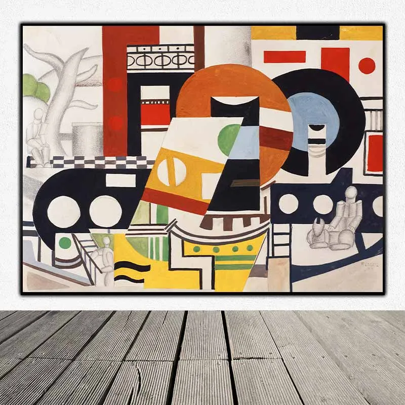 Tranh trừu tượng theo trường phái lập thể của họa sĩ Fernand Leger