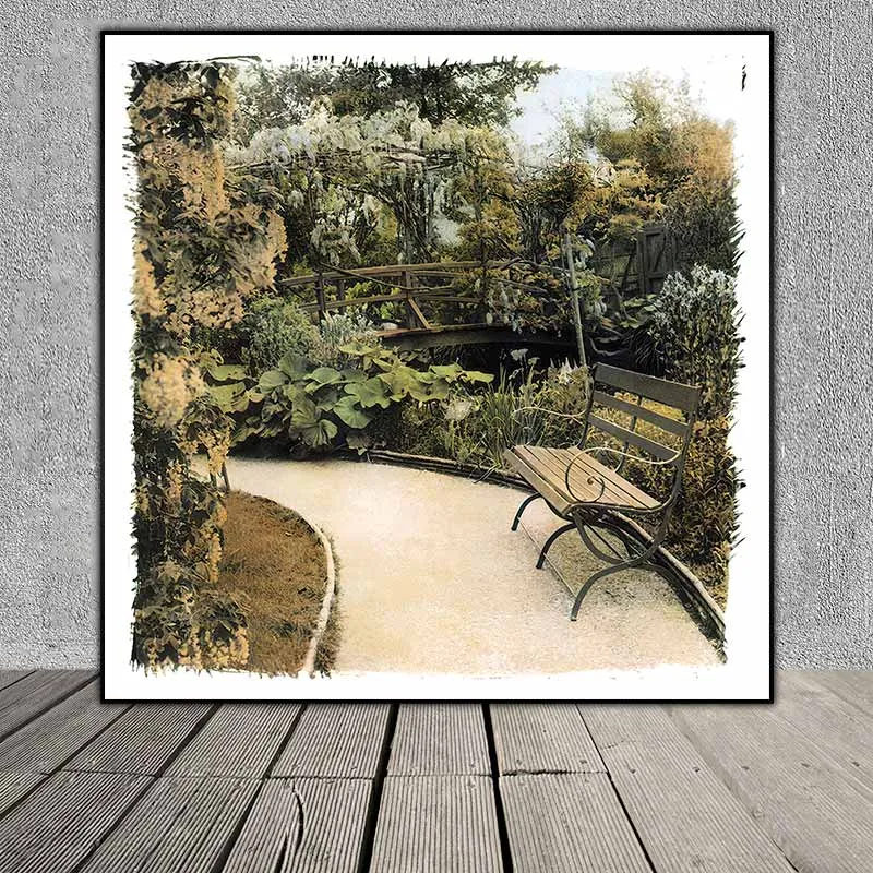 Tranh phong cảnh công viên tại Paris