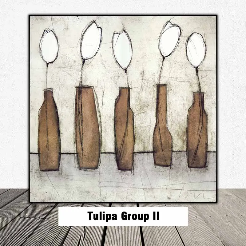 Bộ sưu tập tranh tĩnh vật hoa Đồng Tiền và hoa Tulip của họa sĩ Scott Olson