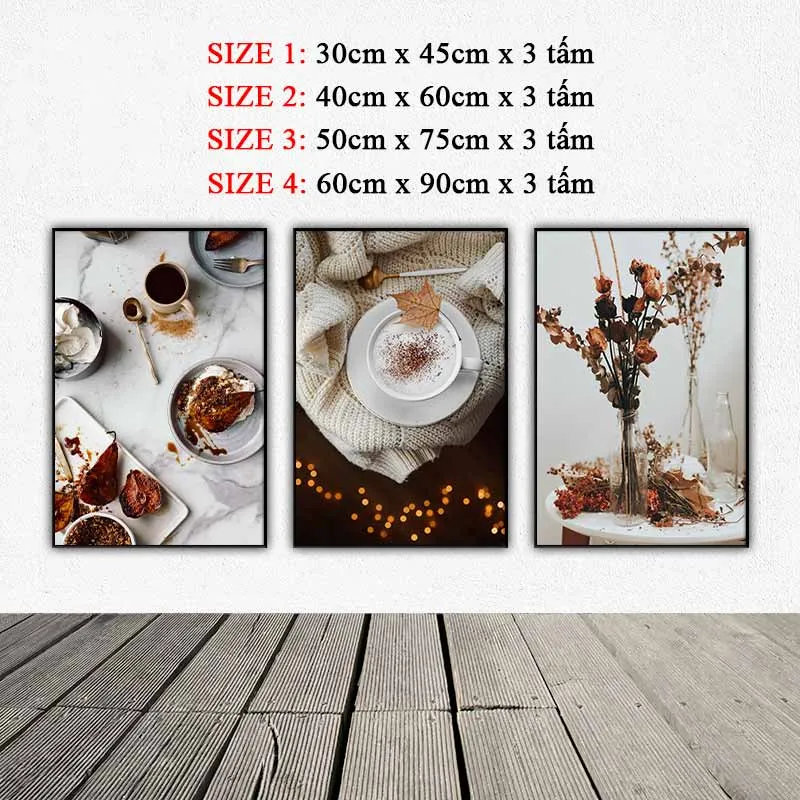 Tranh treo quán cà phê, treo nhà bếp