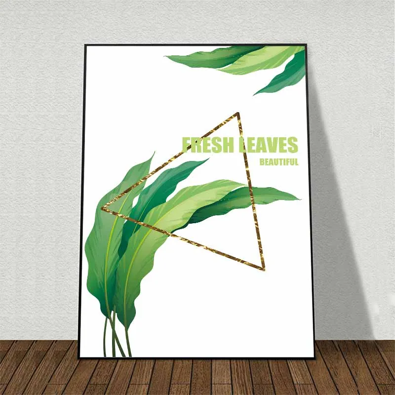 Tranh lá cây Fresh leaves beautyful