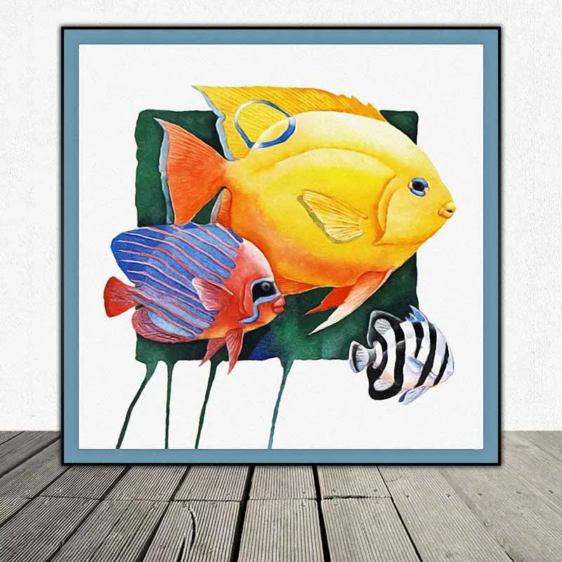 Tranh cá biển nhiều màu sắc của họa sĩ Paul Brent