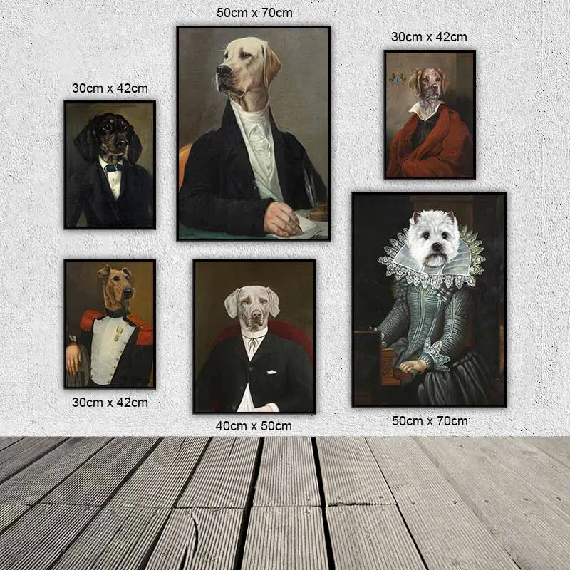 Tranh chân dung các loại chó của họa sĩ Thierry Poncelet