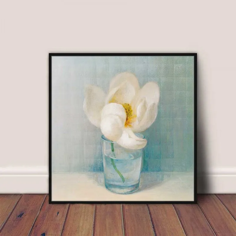 Tranh bông hoa Trà, hoa Cúc và hoa Huệ