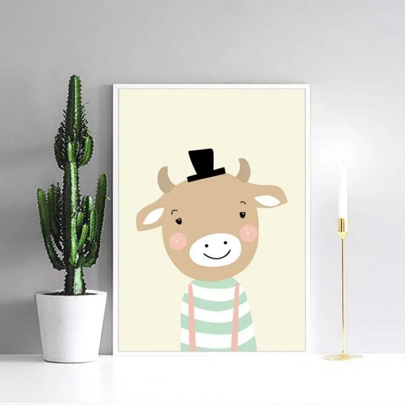 Tranh canvas động vật dễ thương