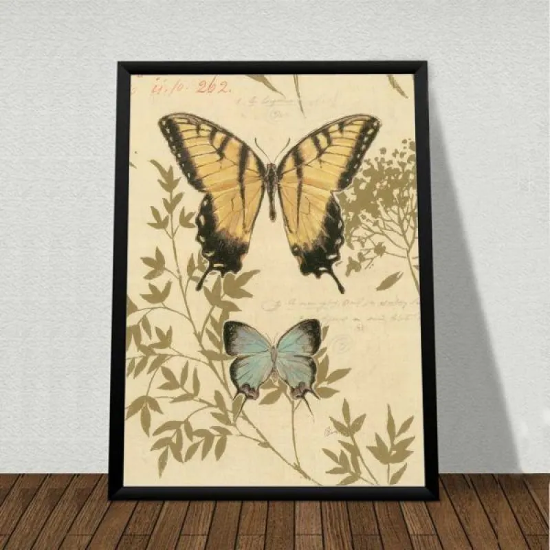 Tranh bướm theo phong cách Retro