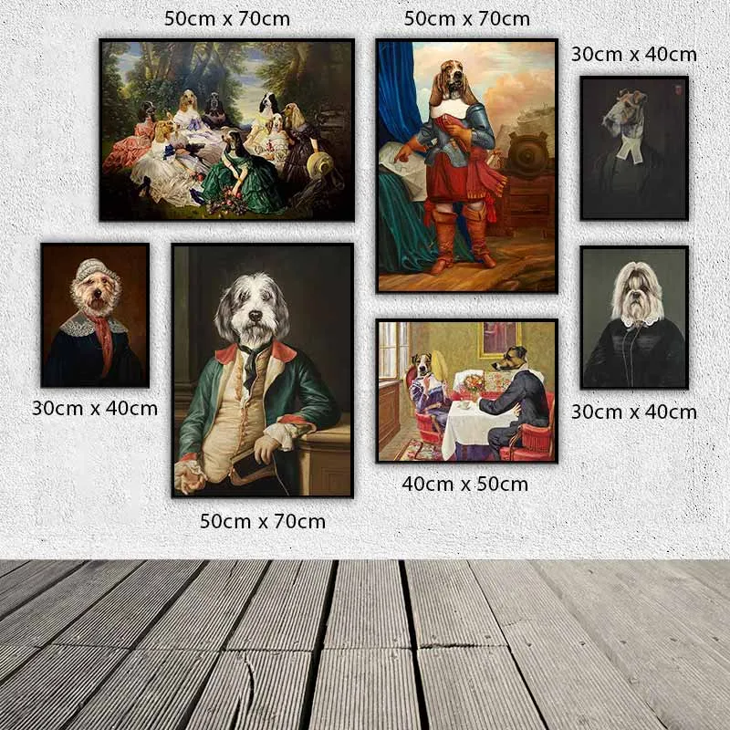 Tranh chân dung các loại chó của họa sĩ Thierry Poncelet