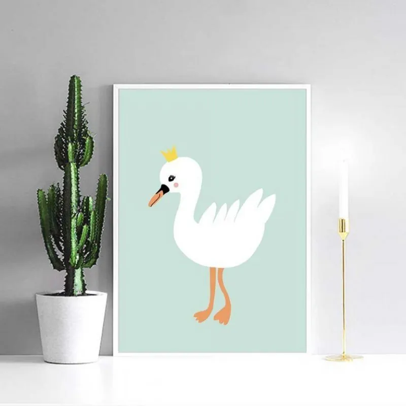 Tranh canvas động vật dễ thương