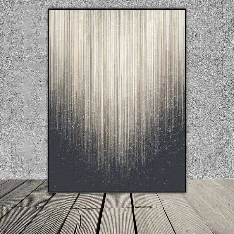 Tranh trừu tượng các vệt ánh sáng đang đổ xuống