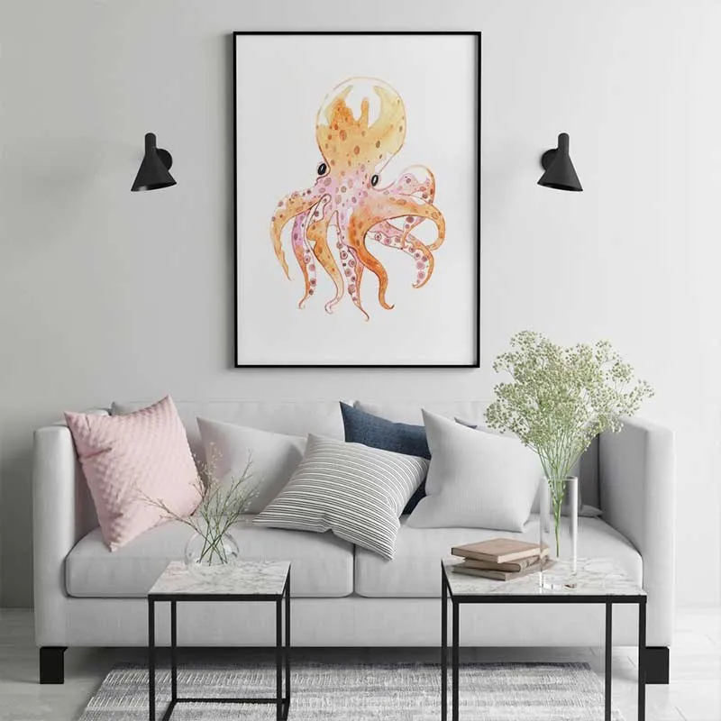 Khám phá vẻ đẹp của bộ tranh canvas sinh vật biển