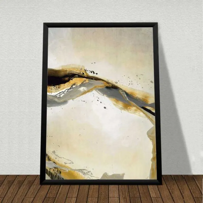 Tranh trừu tượng vết sơn đang đổ