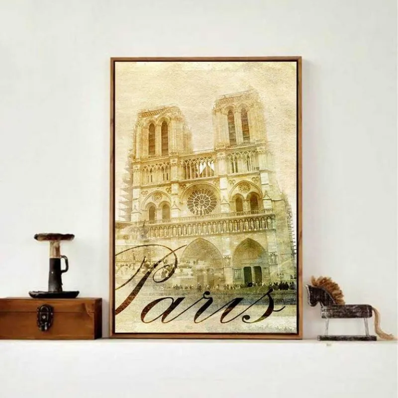 Tranh phong cảnh kiến trúc nổi tiếng tại Paris, Pháp