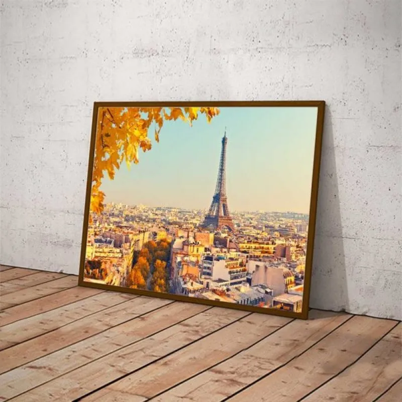 Tranh phong cảnh tháp Eiffel nhìn từ xa