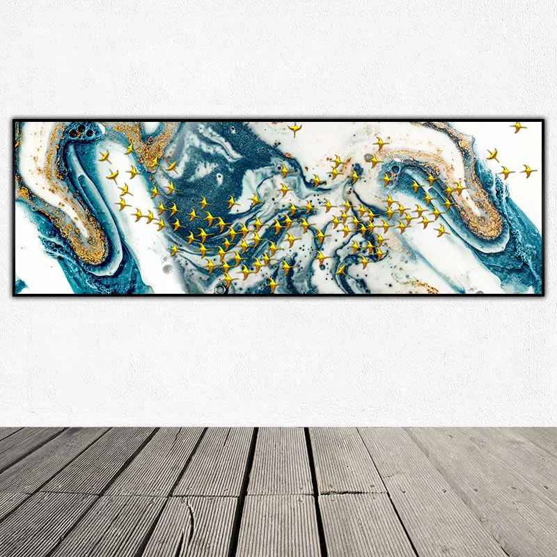 Tranh trừu tượng đàn chim