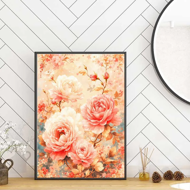 Tinh tế à lãng mạn với tranh canvas hoa hồng