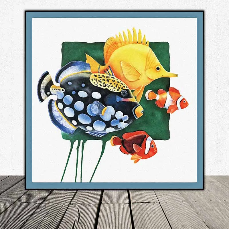 Tranh cá biển nhiều màu sắc của họa sĩ Paul Brent