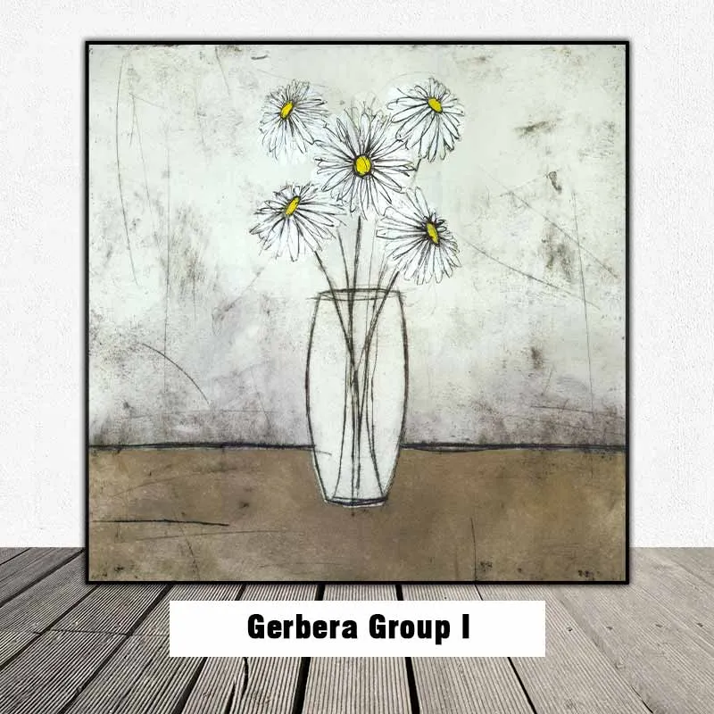 Bộ sưu tập tranh tĩnh vật hoa Đồng Tiền và hoa Tulip của họa sĩ Scott Olson