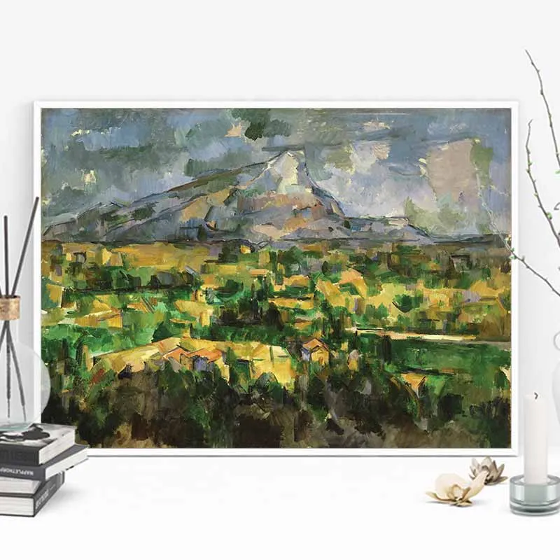 Tranh phong cảnh núi Montagne Sainte-Victoire (Cézanne)