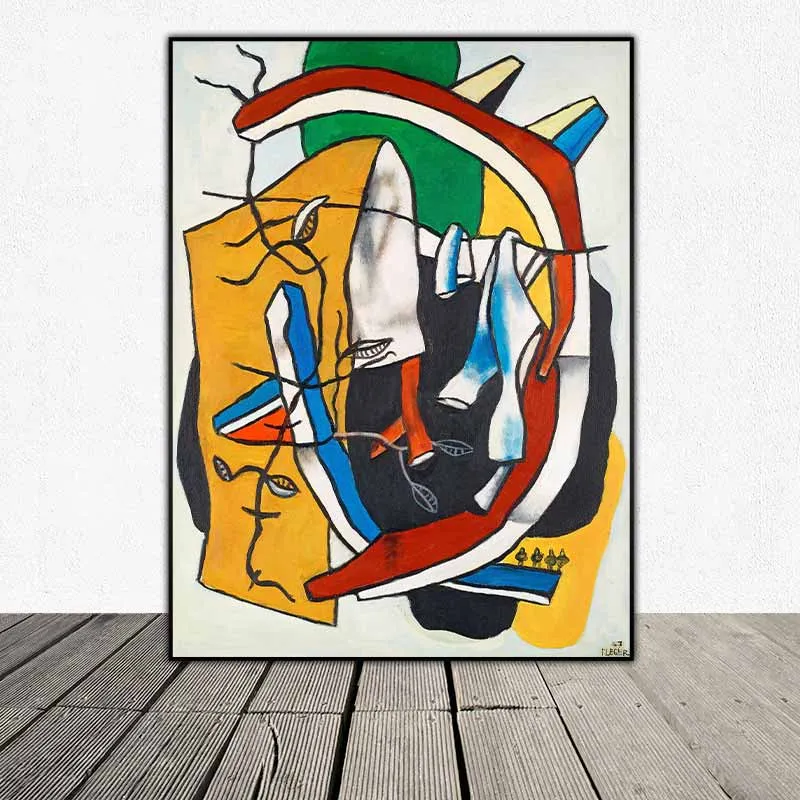 Tranh trừu tượng theo trường phái lập thể của họa sĩ Fernand Leger