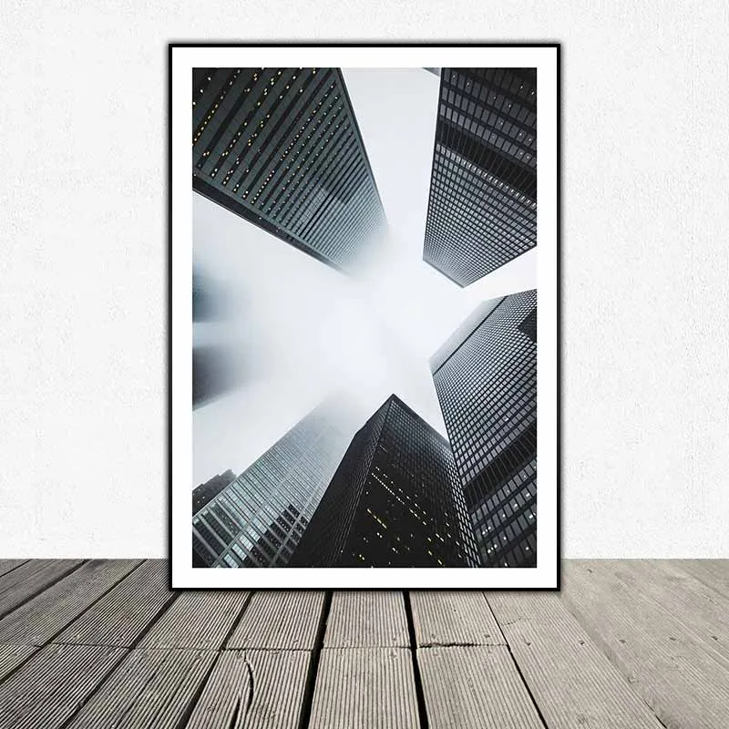 Tranh kiến trúc tòa nhà Bitexco Sài gòn, và các tòa nhà với góc nhìn từ dưới lên