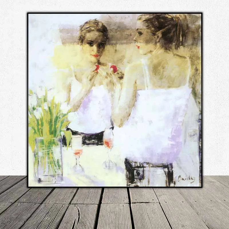 Tranh Shoelaces and Hairpins và Tulips and Plums của họa sĩ Muriel Barclay