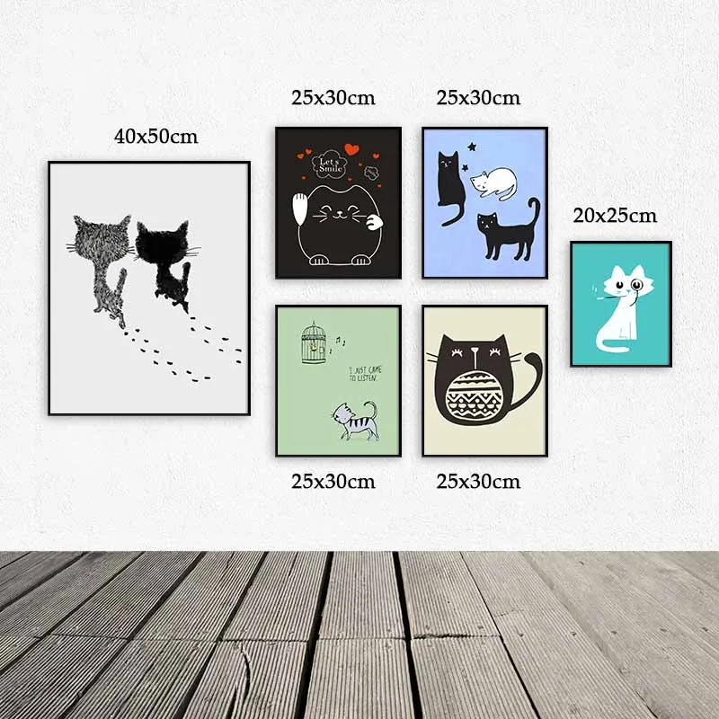 Thêm một số rung cảm vui tươi cho ngôi nhà của bạn với những bức tranh mèo