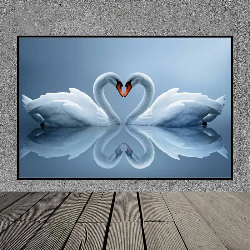 Tranh đôi thiên nga