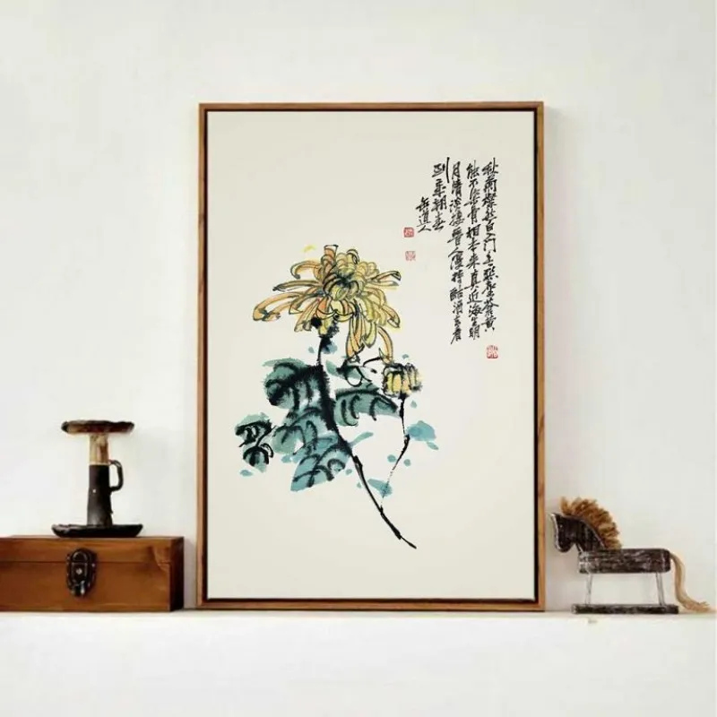 Tranh Đào Lan Cúc Trúc