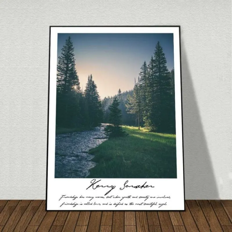 Tranh Phong Cảnh Rừng Cây và Biển